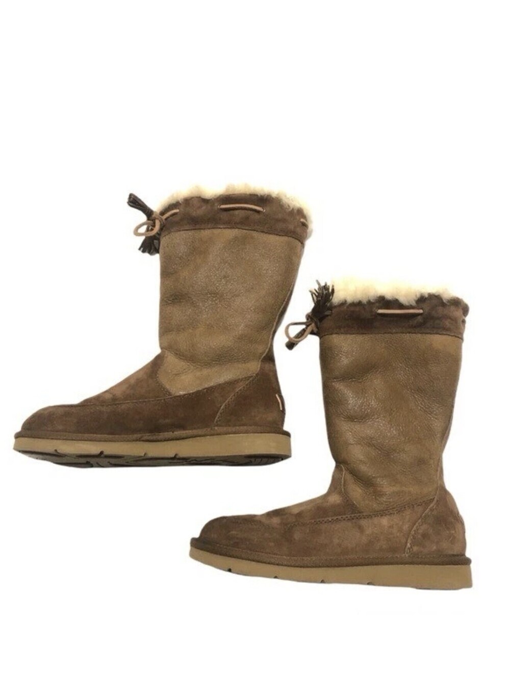 UGG AUSTRALIA 5123 ATLC Suburb Suede  Leather Sheepskin Winter Boots Size 7